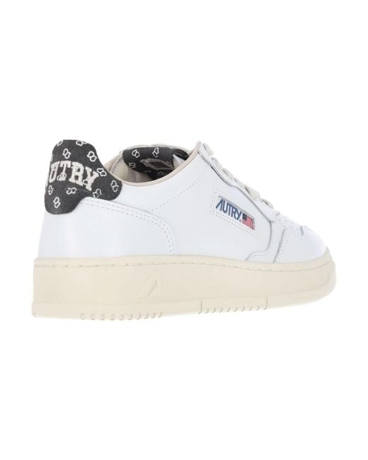 Autry White Leather And Suede Sneakers for men