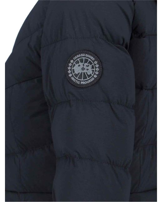 Canada Goose Blue Clair Quilted Aira Fabric Coat
