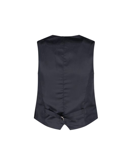 Frankie Shop Black Vest With "Gelso" Strap