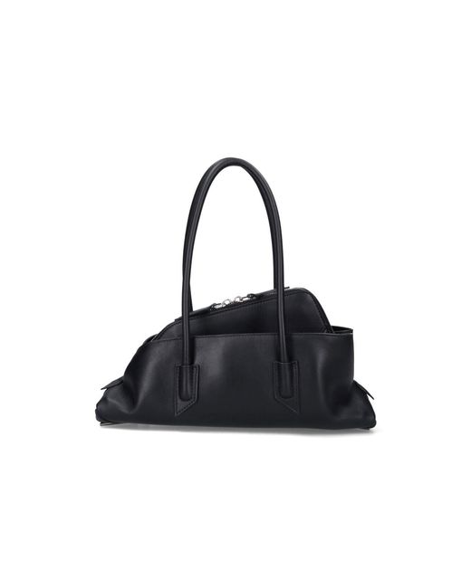 The Attico Black La Passeggiata Small Shoulder Bag