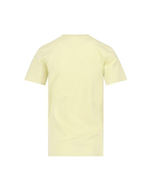 Maison Kitsuné Yellow Logo T-shirt