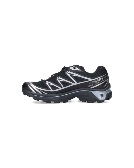 Salomon Black Trail-Inspired Sneakers With Textile Lining And Rubber Outsole