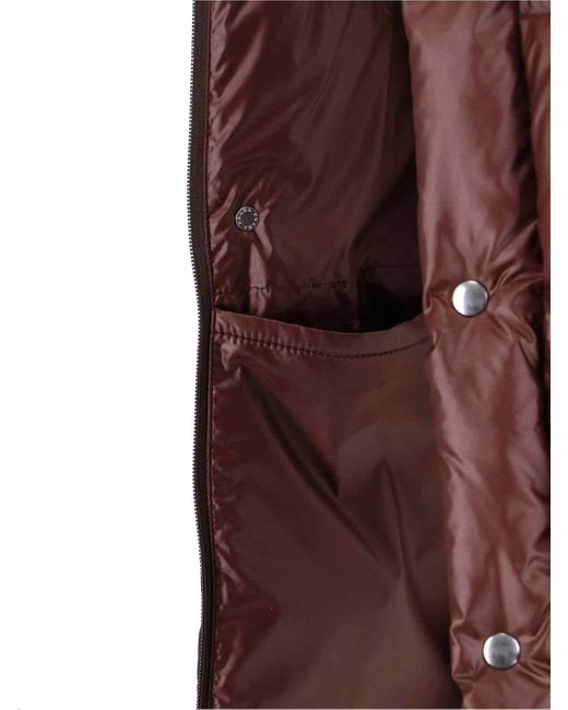 Prada Brown Logo Padded Vest for men