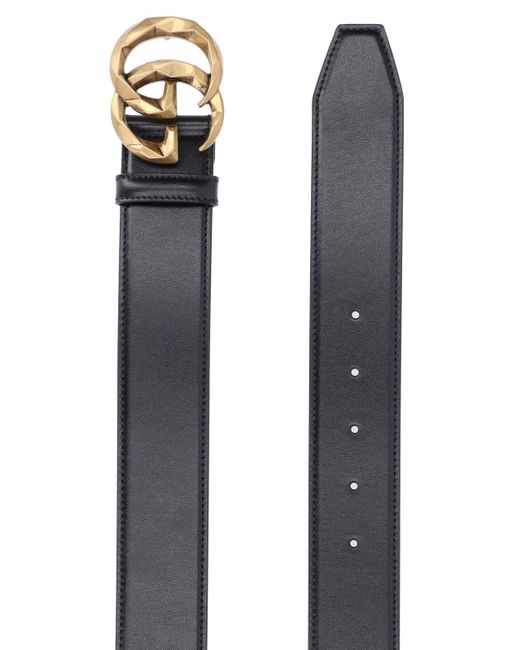Cintura Gg Marmont di Gucci in Black da Uomo