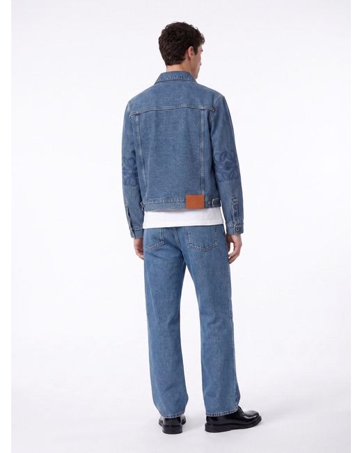 Loewe Blue Denim Jacket “Anagram” for men