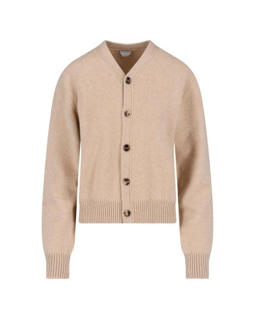 Bottega Veneta Natural Cashmere Cardigan