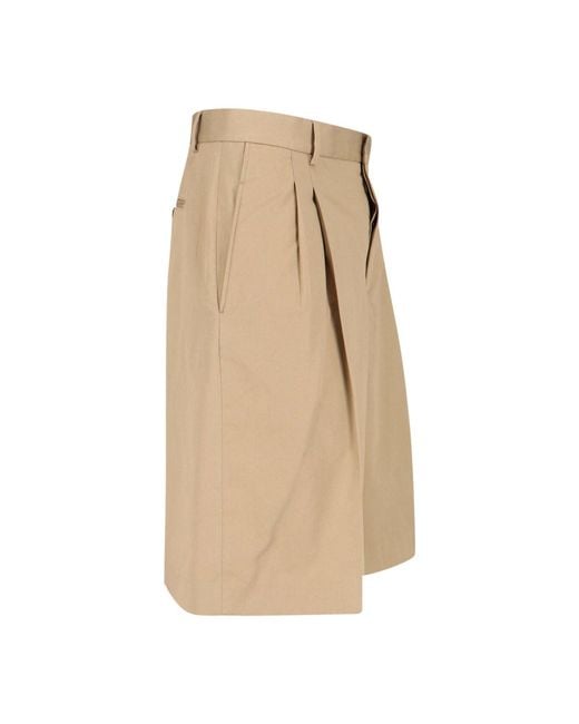 AMI Natural Cotton Bermuda Shorts for men