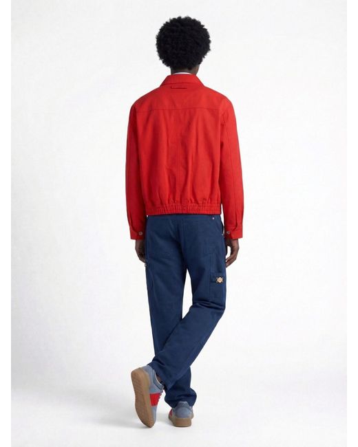 Versace Blue Carpenter Pants for men