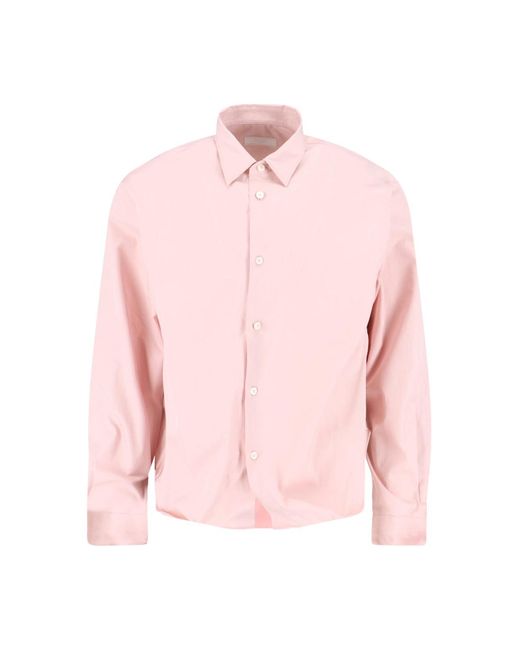 Prada Pink Cotton Shirt for men