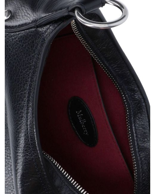 Borsa A Spalla Piccola "Hackney" di Mulberry in Black