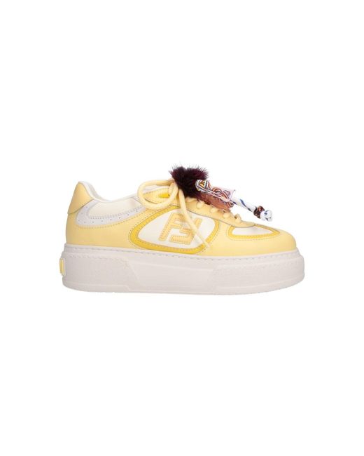 Fendi Metallic Sneakers Match"