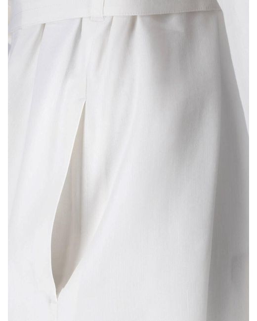 Max Mara White Shirt Maxi Dress