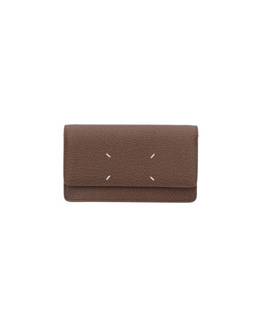 Maison Margiela Brown Wallets Bovine Leather