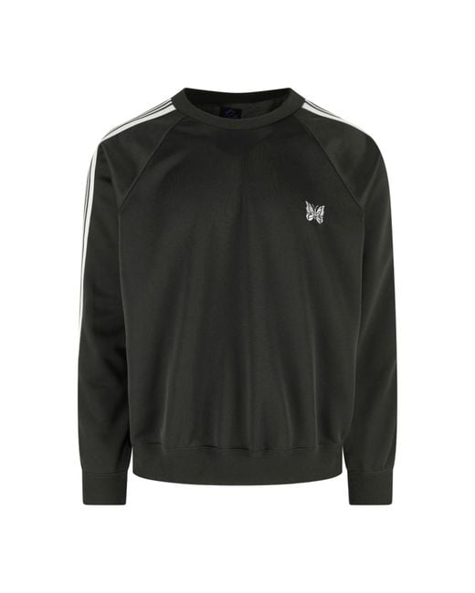 Needles Black Sweatshirt “Poly Smooth” for men