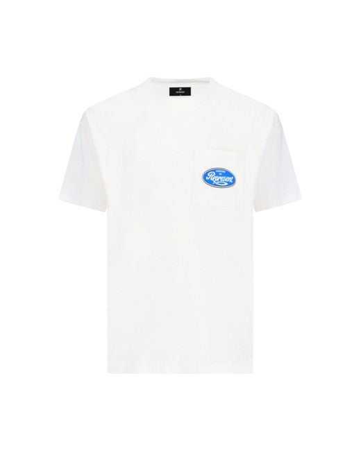 T-Shirt Stampa Retro di Represent in White da Uomo