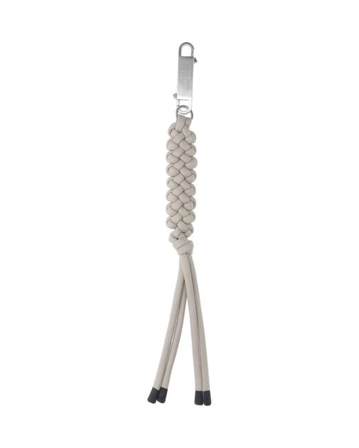 Moncler White Maxi Keychain Charm