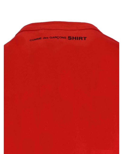 Comme des Garçons Red 100% Cotton T-Shirt for men