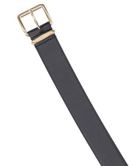 Miu Miu Black Leather Belt