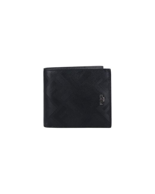 Fendi Black Logo Wallet for men