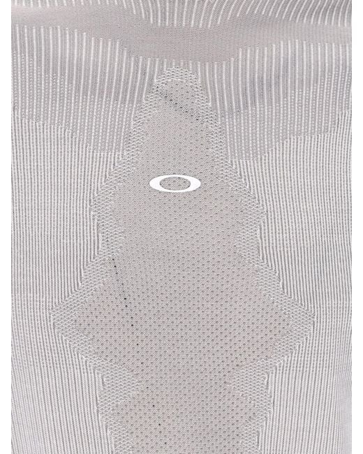 Oakley White Technical Shirt “Latutide Veil” for men