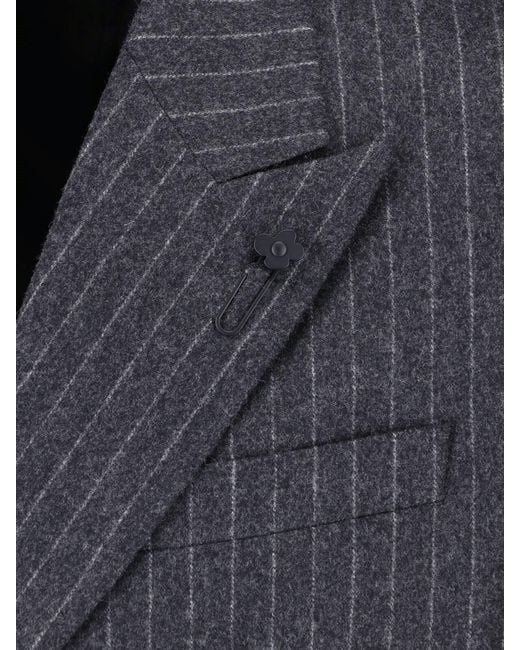 Lardini Blue Double-Breasted Virgin Wool Suit for men