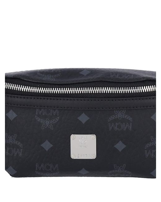 MCM Black Small Waist Bag "Fursten" for men