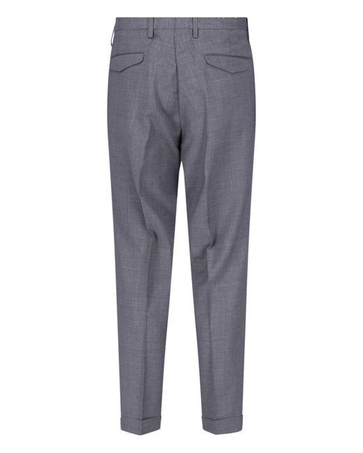 Briglia 1949 Gray Tailored Straight Pants for men