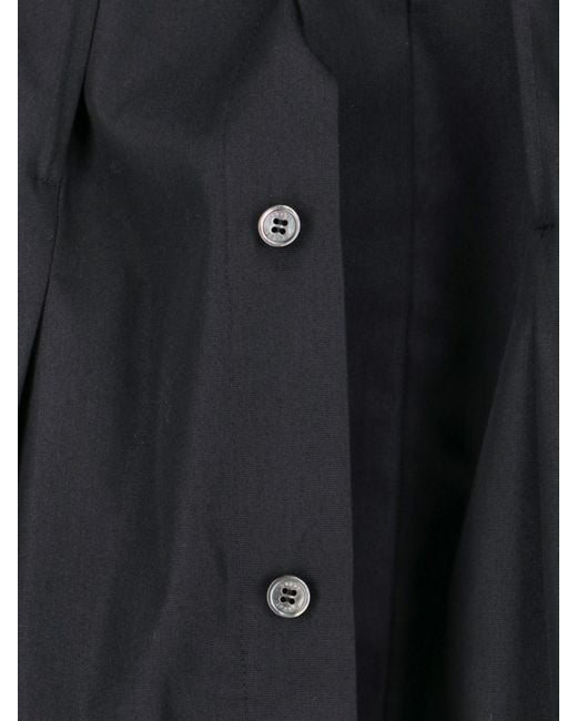 Camicia Plissettata di Sacai in Black