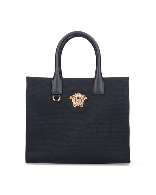 Versace Blue "la Medusa" Tote Bag