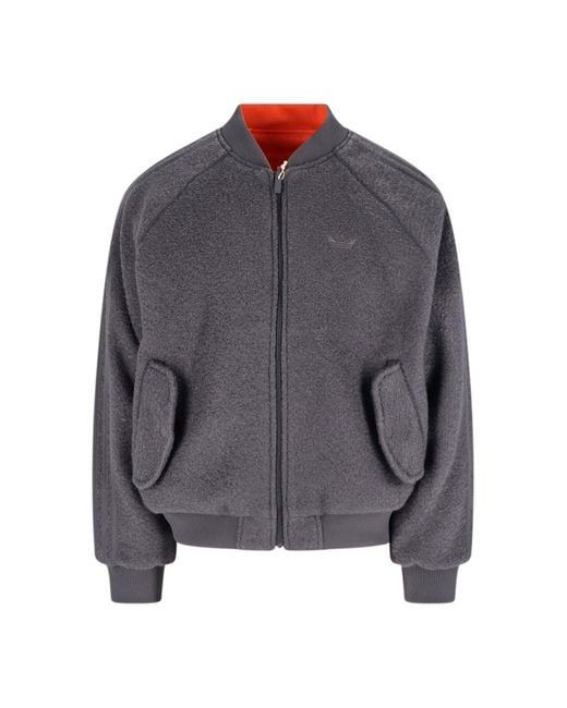 Adidas Gray Rev Bomber Jacket for men