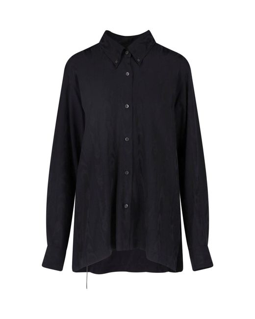 Dries Van Noten Blue Viscose Shirt