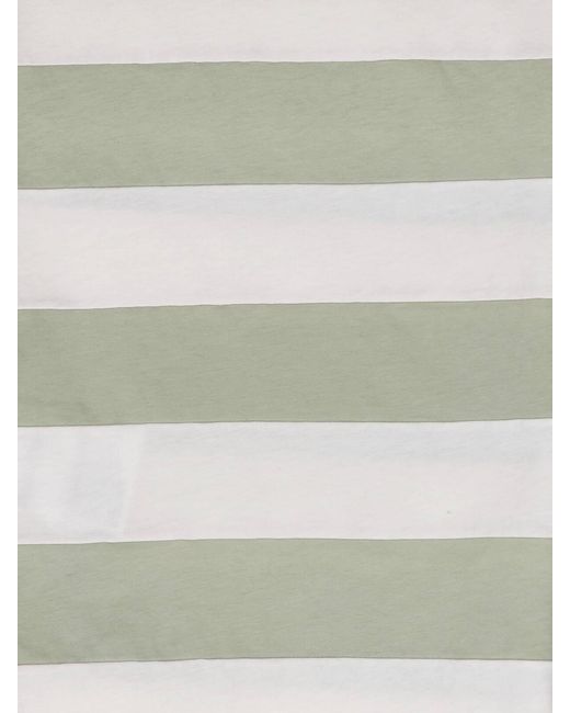 Miu Miu White Striped Polo