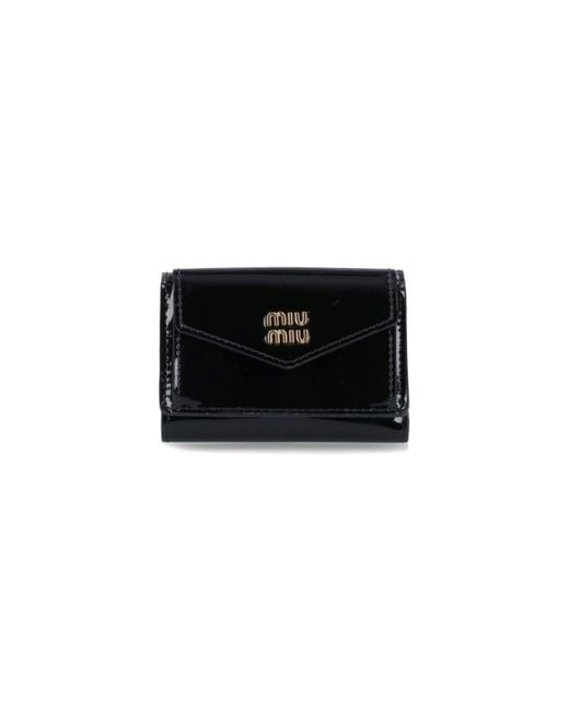 Miu Miu Black Small Logo Wallet