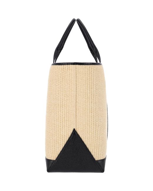 Thom Browne Natural Medium Tote Bag “Rwb”