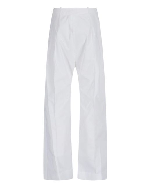 Pantaloni Dritti di Patou in White