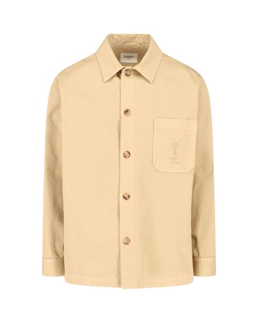 Saint Laurent Natural Shirt "Cassandre" for men