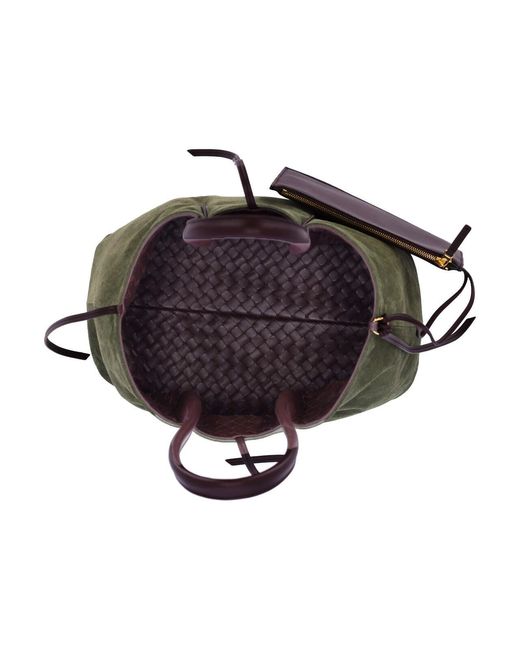 Bottega Veneta Purple Medium Reversible Bag "Pinacoteca"