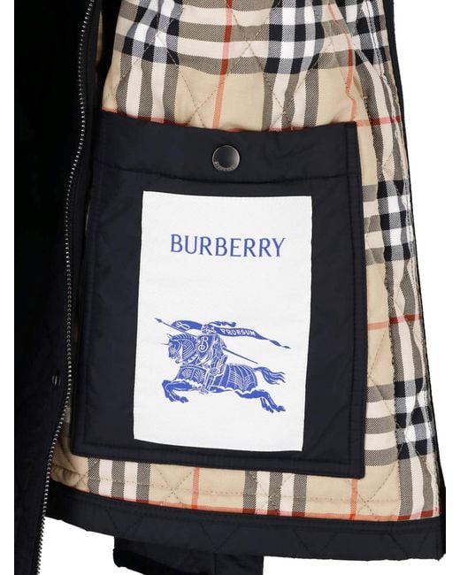 Burberry Blue Jacket “Haddington” for men