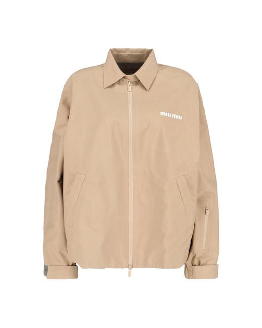 Miu Miu Natural Logo Anorak