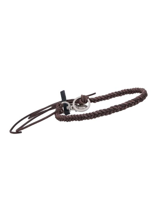 Our Legacy Brown Keychain Charm "Braided Ladon"