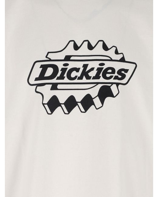 Dickies White T-Shirt Logo "Irondale" for men