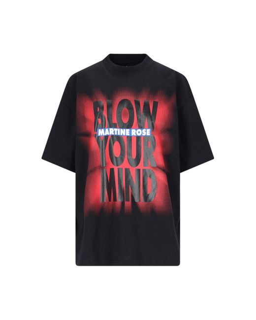 T-Shirt "Blow Your Mind" di Martine Rose in Red