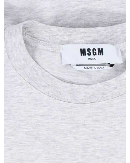 MSGM White Logo T-shirt