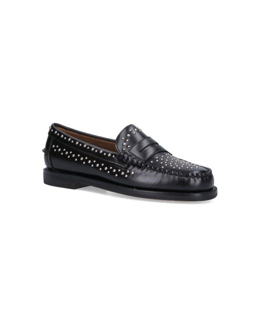 Sebago Black Loafers "Dan Studs"
