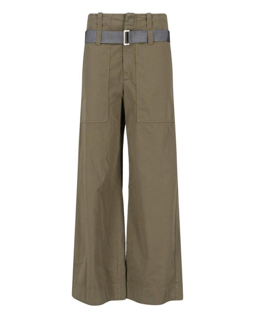 Seafarer Green Wide Pants