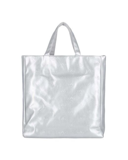 Adidas White 'Adicolor' Tote Bag