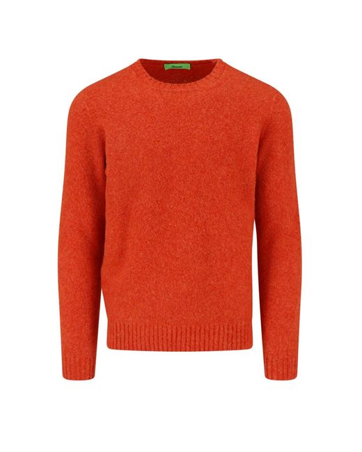 Drumohr Red Lambswool Sweater for men