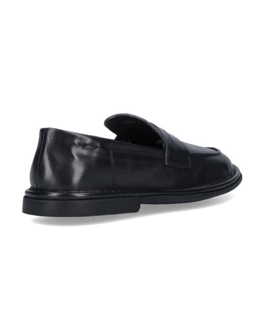 Alexander Hotto Black Leather Loafers