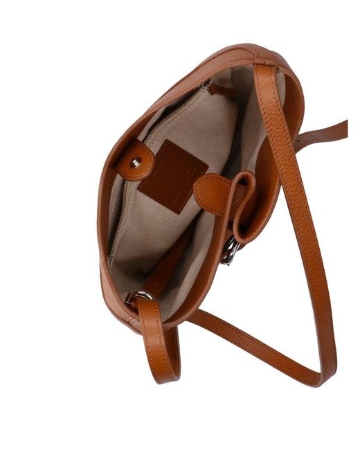 Liffner White Medium Bucket Bag "Belted Bag"