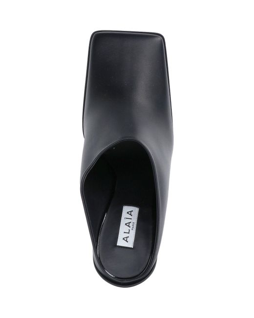 Alaïa Black Mules "Square"